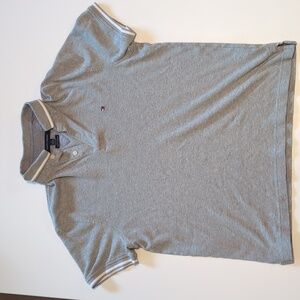 Tommy Hilfiger - Medium - gray and white polo